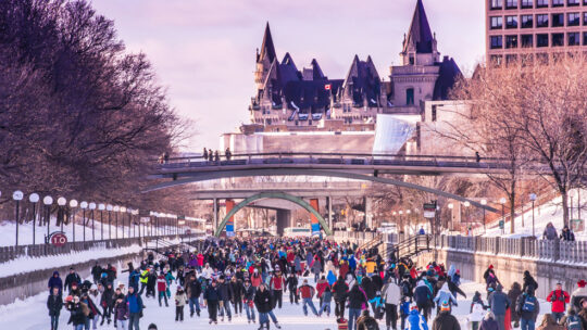 Rideau Canal Skateway @ Downtown Ottawa, Ontario